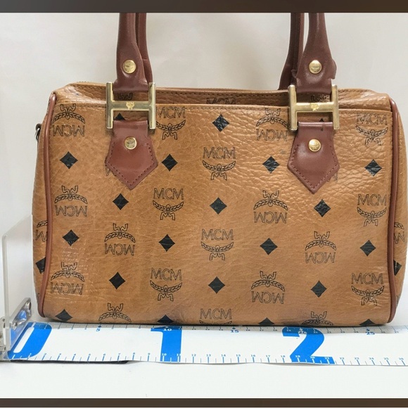 Authentic MCM Small Boston Bag Visetos - Picture 16 of 16